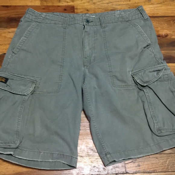 Polo Jeans Company Men’s Cargo  Green Shorts 38 - Picture 4 of 10